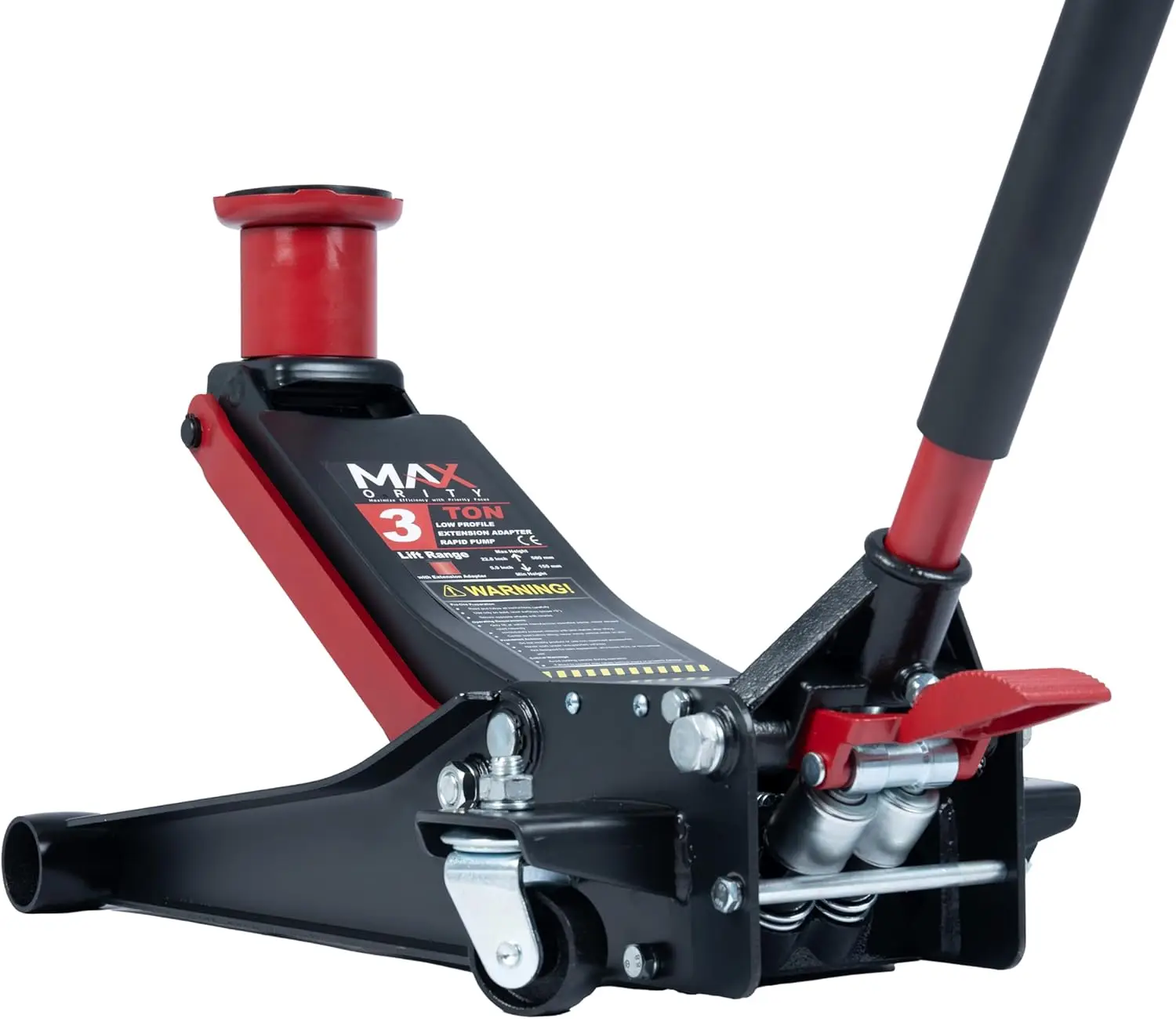 3-Ton (6600lbs) Low-Profile Dual Pistons Heavy-Duty Steel Racing Off Road Floor Jack with Quick Lift
3-Ton (6600lbs) Low-Profile Dual Pistons Heavy-Duty Steel Racing Off Road Floor Jack with Quick Lift