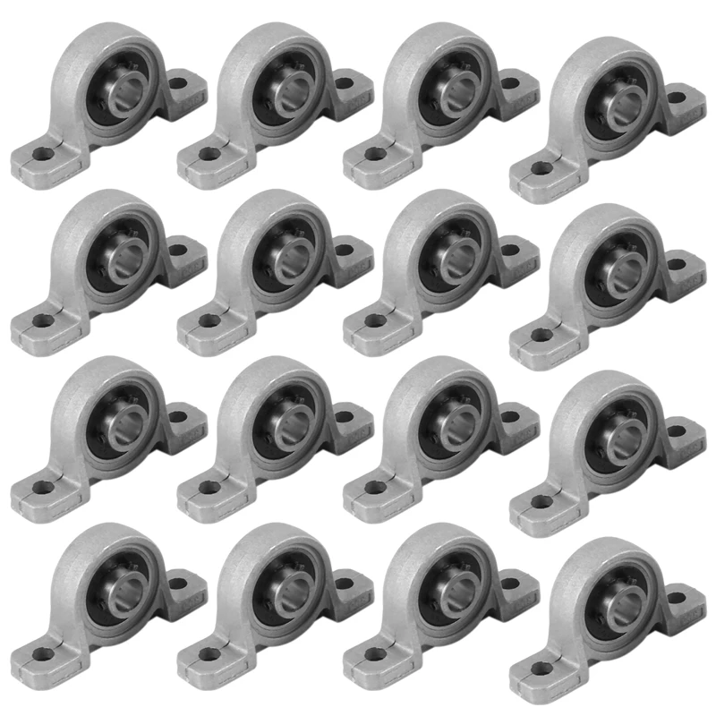 16Pcs KP08 Pillow Block Mounted Ball Bearing (Diameter 8Mm Bore) Zinc Alloy Pillow Block Bearing 
16Pcs KP08 Pillow Block Mounted Ball Bearing (Diameter 8Mm Bore) Zinc Alloy Pillow Block Bearing