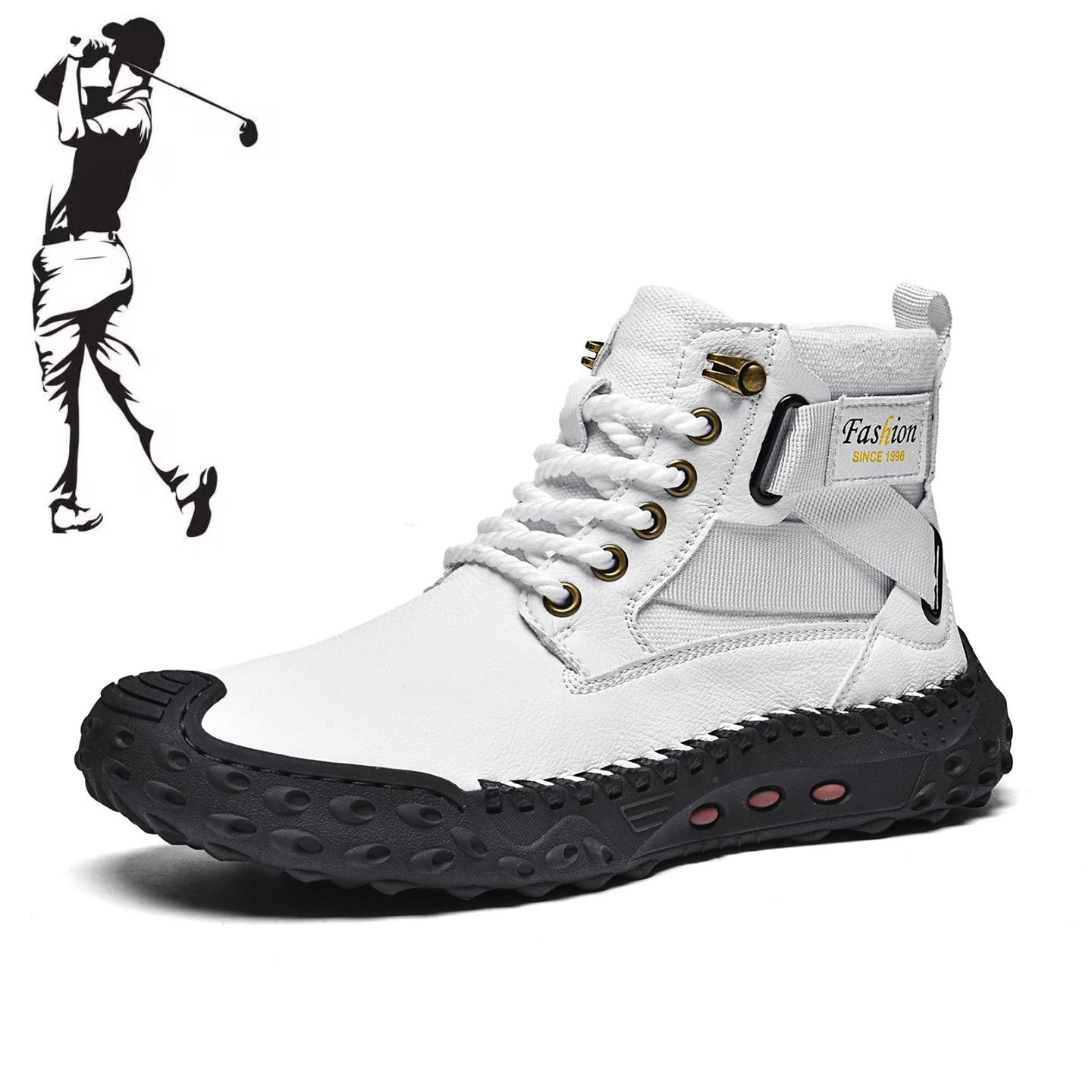 New Men's Golf Shoes, Outdoor High Top Casual Sports Shoes, Anti Slip Training Fitness Walking Shoes, Sizes 39-48
New Men's Golf Shoes, Outdoor High Top Casual Sports Shoes, Anti Slip Training Fitness Walking Shoes, Sizes 39-48