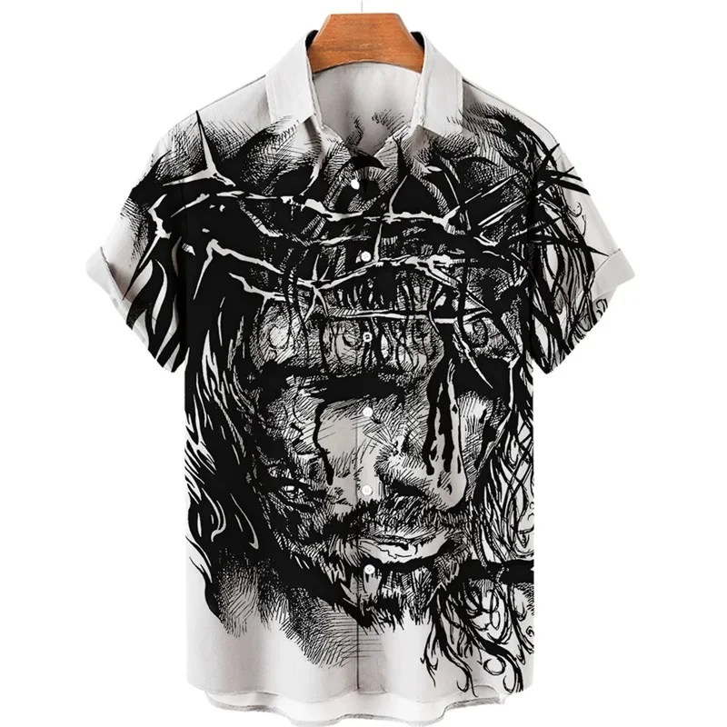 3D Print God Jesus Mary Hawaiian Shirts For Men Casual Short Sleeve Oversived Tee Shirt Top Clothes Men Button Up Shirts Blouses
3D Print God Jesus Mary Hawaiian Shirts For Men Casual Short Sleeve Oversived Tee Shirt Top Clothes Men Button Up Shirts Blouses