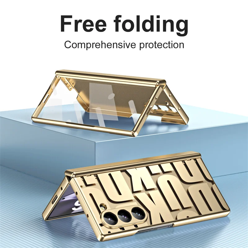 For Samsung Z Fold 3 4 5 6 5G Luxury Fashion Hinge Folding Phone Case For Samsung Z Fold 6 7 5G Trendy PC Back Cover Protective
For Samsung Z Fold 3 4 5 6 5G Luxury Fashion Hinge Folding Phone Case For Samsung Z Fold 6 7 5G Trendy PC Back Cover Protective