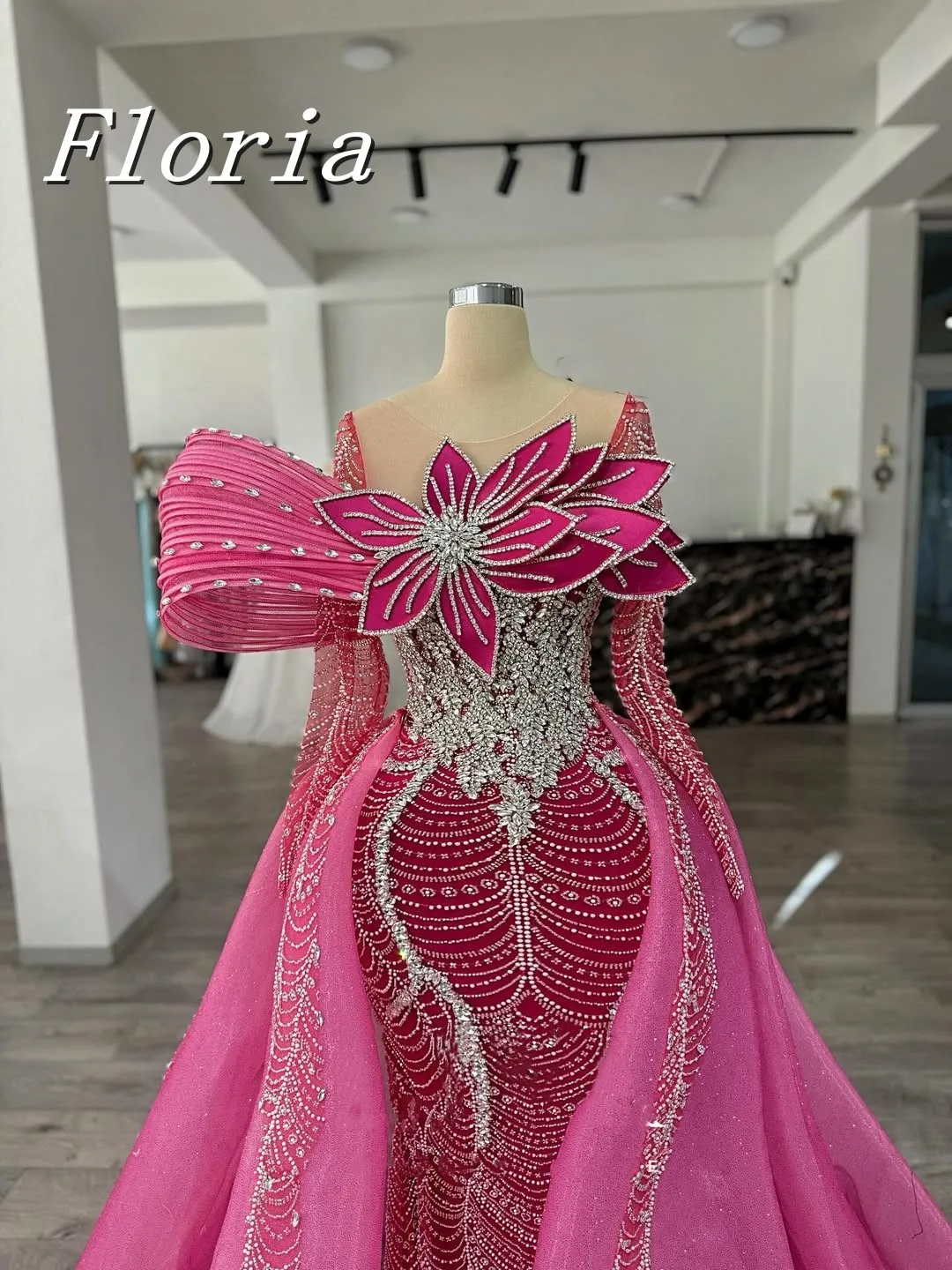 Dubai Aso Ebi Luxury Mermaid Formal Evening Dress Pink Off The Shoulder Beaded 3D Leaf Pageant Dresses Prom Dress Customized
Dubai Aso Ebi Luxury Mermaid Formal Evening Dress Pink Off The Shoulder Beaded 3D Leaf Pageant Dresses Prom Dress Customized