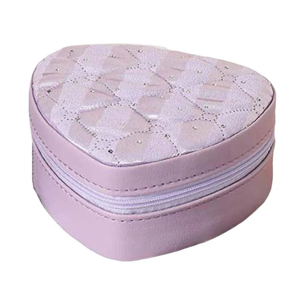 Multi-slots Heart Jewelry Organizer Compact Large Capacity Jewelry Storage Case Anti-splash Water Solid Color
Multi-slots Heart Jewelry Organizer Compact Large Capacity Jewelry Storage Case Anti-splash Water Solid Color