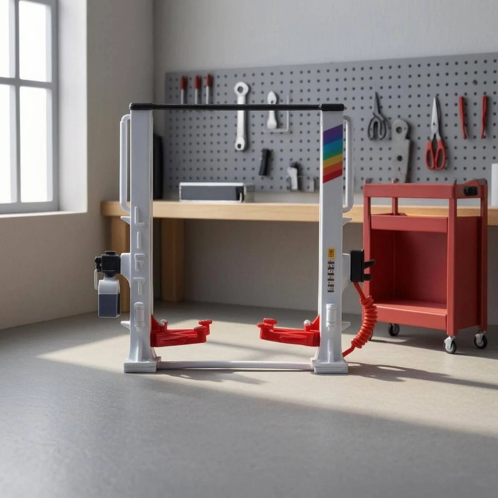Two-Post Gantry Lift Realistic Gantry Lift Model Miniature Scene Prop Industrial Detailed
Two-Post Gantry Lift Realistic Gantry Lift Model Miniature Scene Prop Industrial Detailed