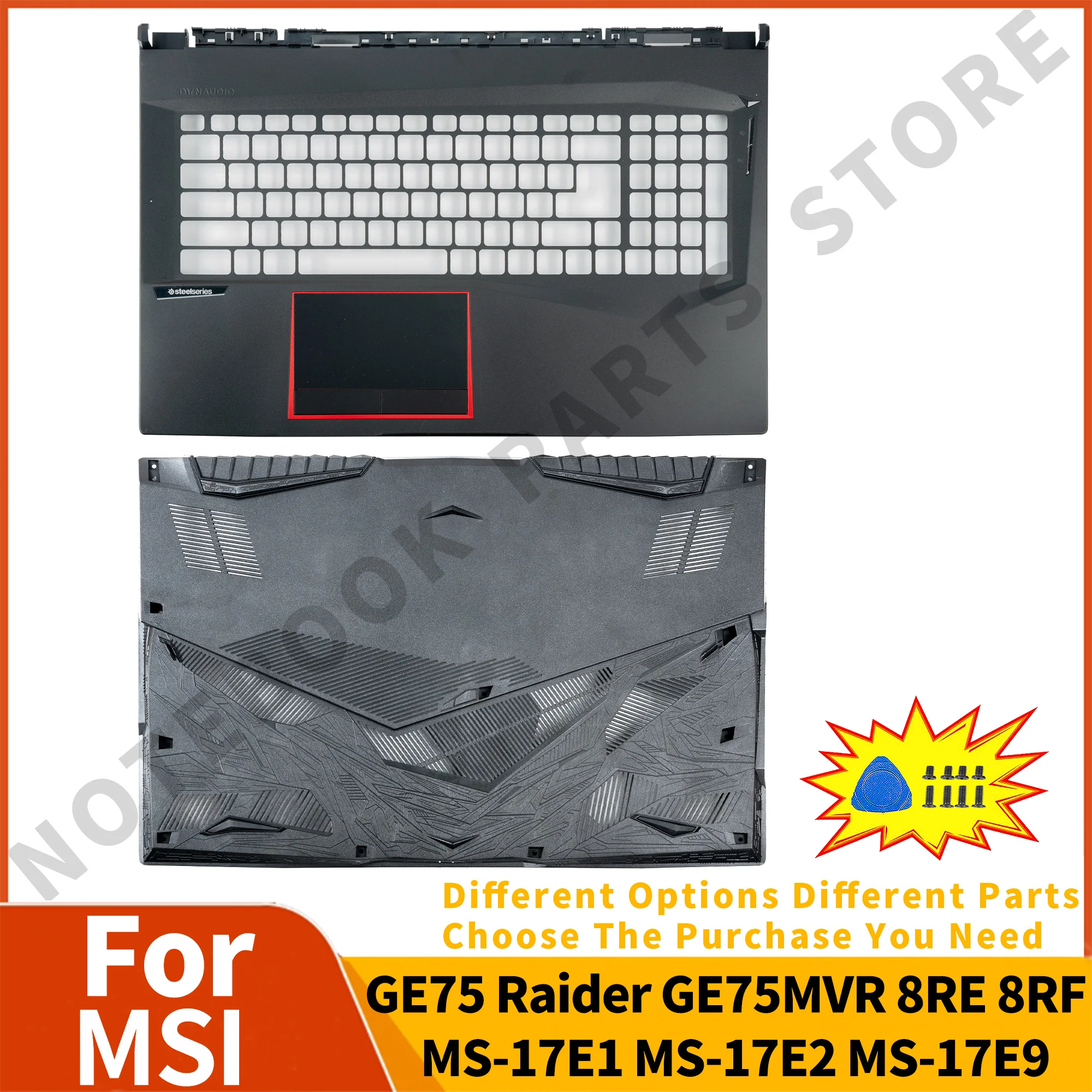 Palmrst/нижний корпус для GE75 GE75MVR Raider 8RE 8RF MS-17E1 MS-17E2 MS-17E9, верхняя крышка, ремонт деталей для ноутбука 17,3 дюйма
Palmrst/нижний корпус для GE75 GE75MVR Raider 8RE 8RF MS-17E1 MS-17E2 MS-17E9, верхняя крышка, ремонт деталей для ноутбука 17,3 дюйма