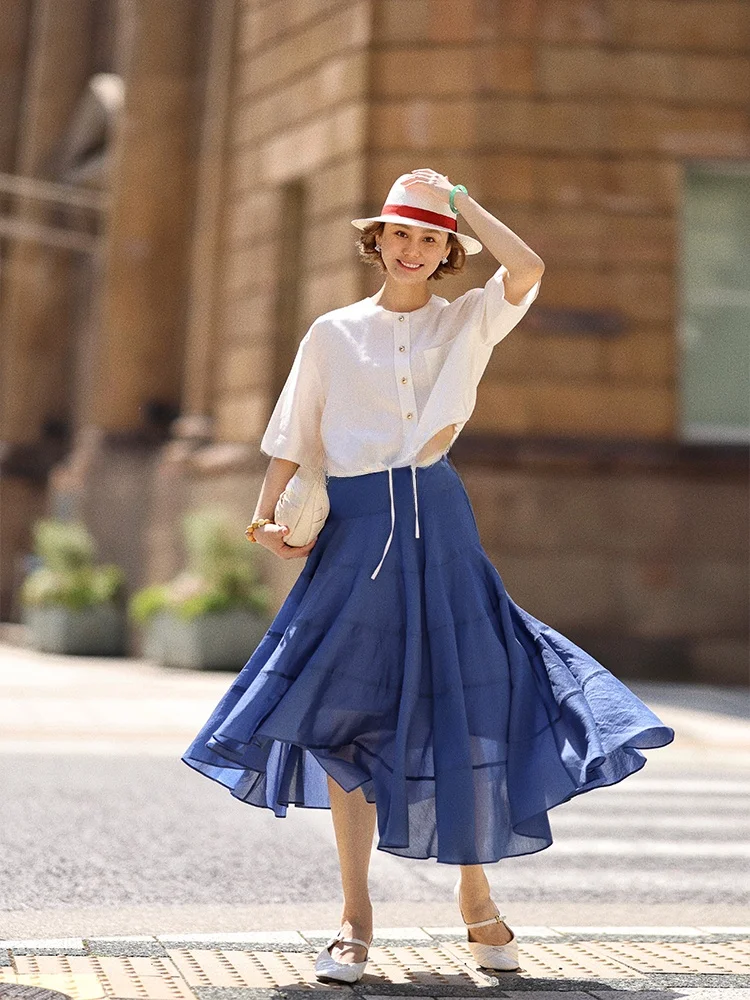 Летняя женская дышащая тонкая юбка-макси из льна, шелка и хлопка с асимметричным подолом и завязками от WinnieTang
Летняя женская дышащая тонкая юбка-макси из льна, шелка и хлопка с асимметричным подолом и завязками от WinnieTang