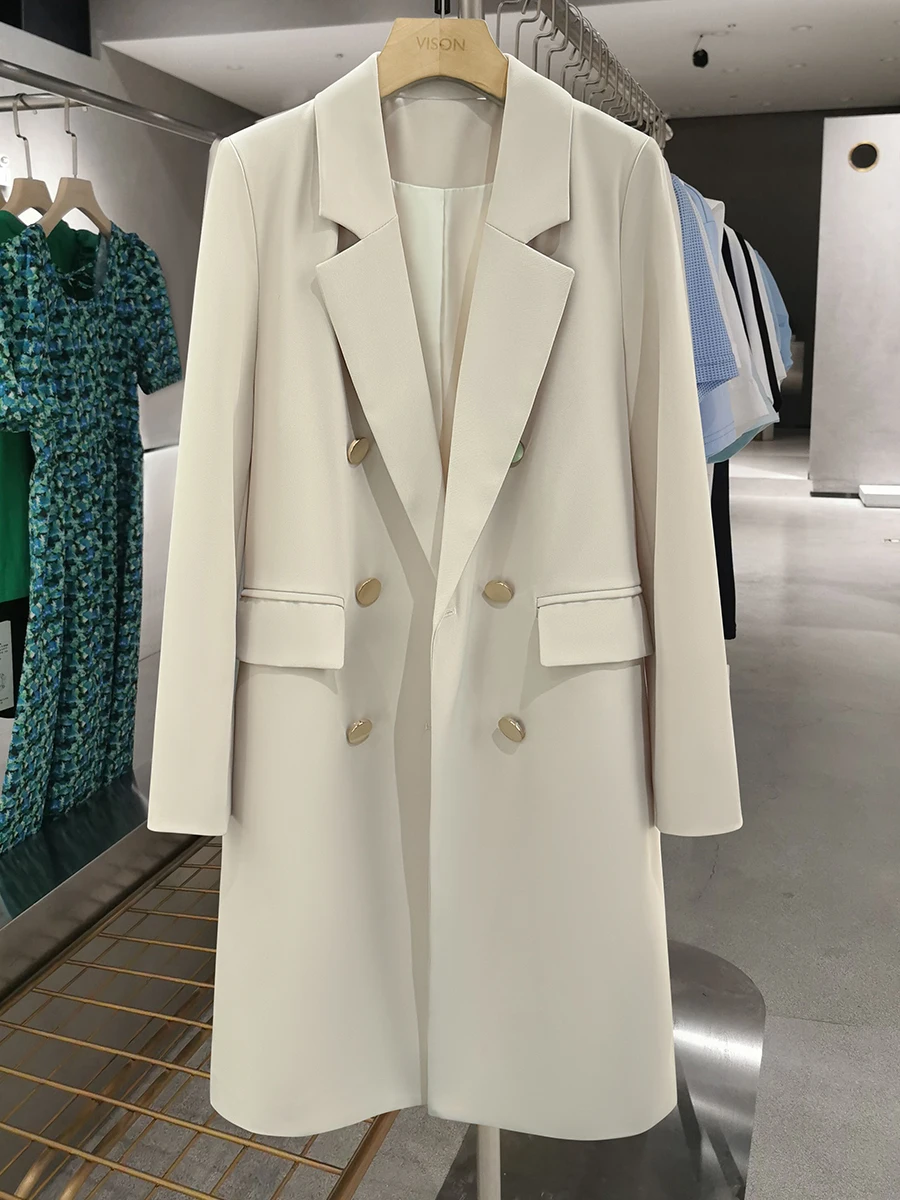 Женский модный приталенный двубортный пиджак прямого кроя в британском стиле, весенне-осеннее пальто модного цвета пшеницы
Женский модный приталенный двубортный пиджак прямого кроя в британском стиле, весенне-осеннее пальто модного цвета пшеницы