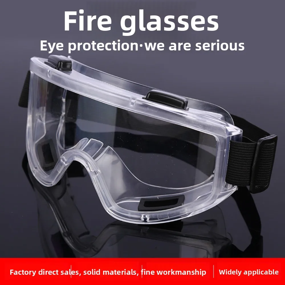 Anti-fog fire glasses, windproof and dustproof goggles, head-mounted labor insurance splash-proof protective glasses 
Anti-fog fire glasses, windproof and dustproof goggles, head-mounted labor insurance splash-proof protective glasses