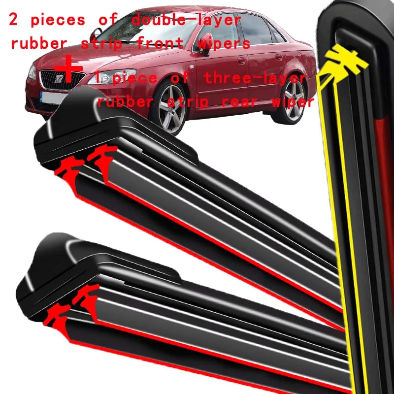 Wiper Front Rear Wiper Blades Set For SEAT Exeo ST Estate 2008 2009 2010 2011 2012 2013 Windshield Windscreen Window 22"+22"+13" 
Wiper Front Rear Wiper Blades Set For SEAT Exeo ST Estate 2008 2009 2010 2011 2012 2013 Windshield Windscreen Window 22"+22"+13"