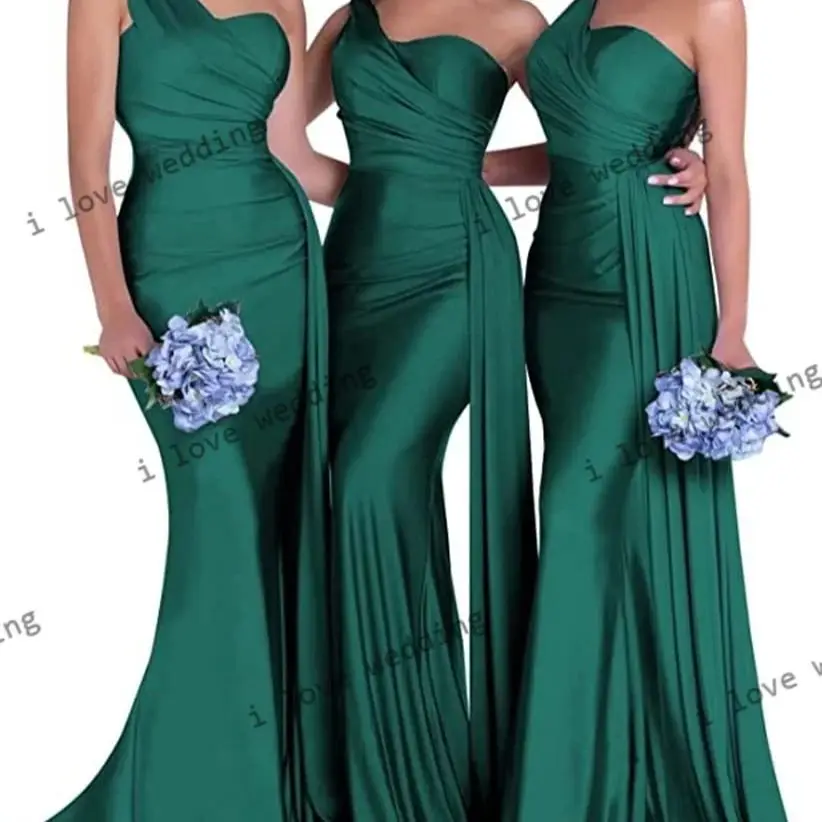 2025 One Shoulder Bridesmaid Dress Sexy Mermaid Sweet Train Ball Dress Criss-cross Minimalist Ruched Solid Color Customized
2025 One Shoulder Bridesmaid Dress Sexy Mermaid Sweet Train Ball Dress Criss-cross Minimalist Ruched Solid Color Customized
