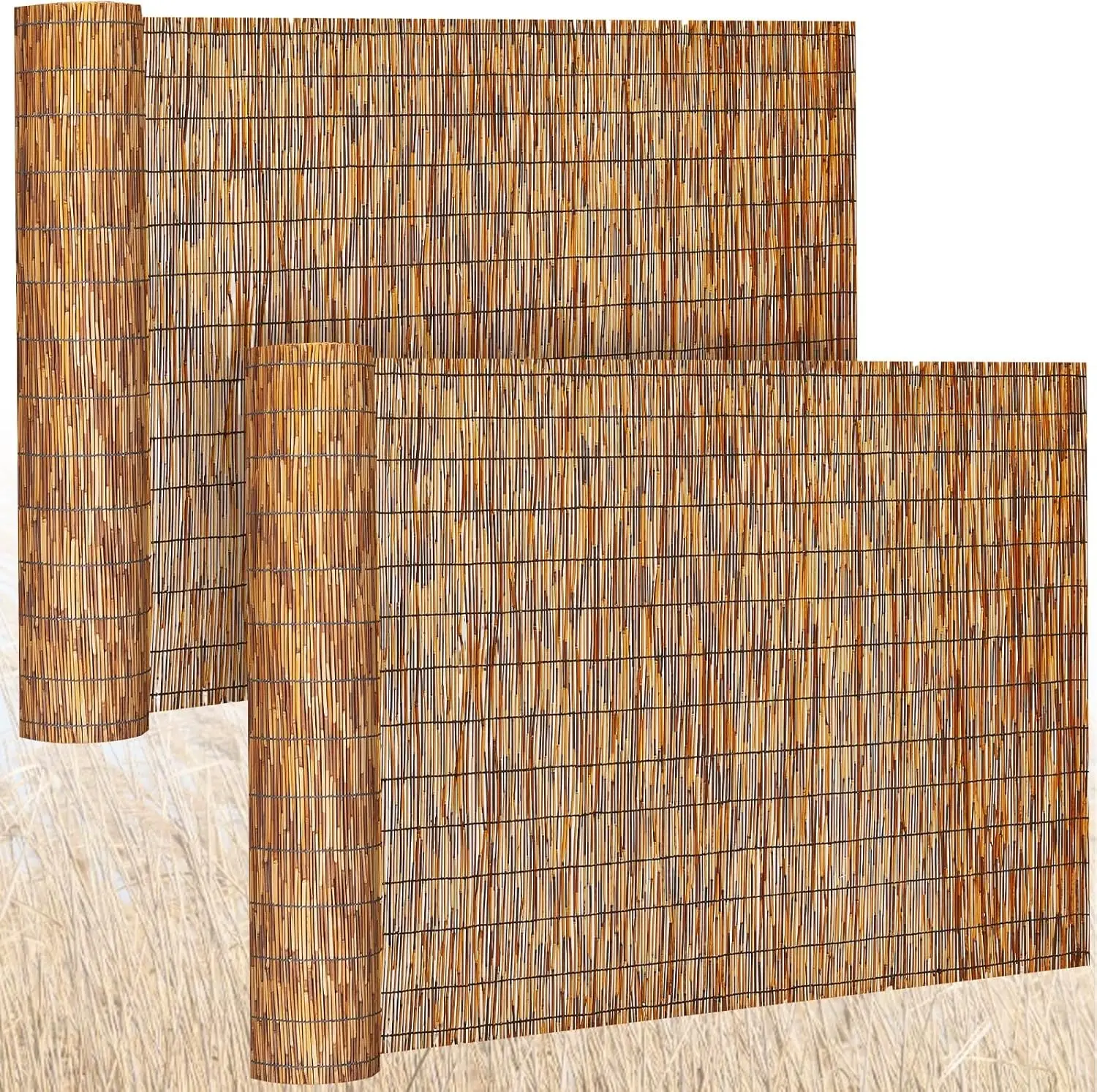 85% Shade Bamboo Privacy Screen, 4x16.4ft Natural Reed Fence Roll for Garden Patio Balcony
85% Shade Bamboo Privacy Screen, 4x16.4ft Natural Reed Fence Roll for Garden Patio Balcony