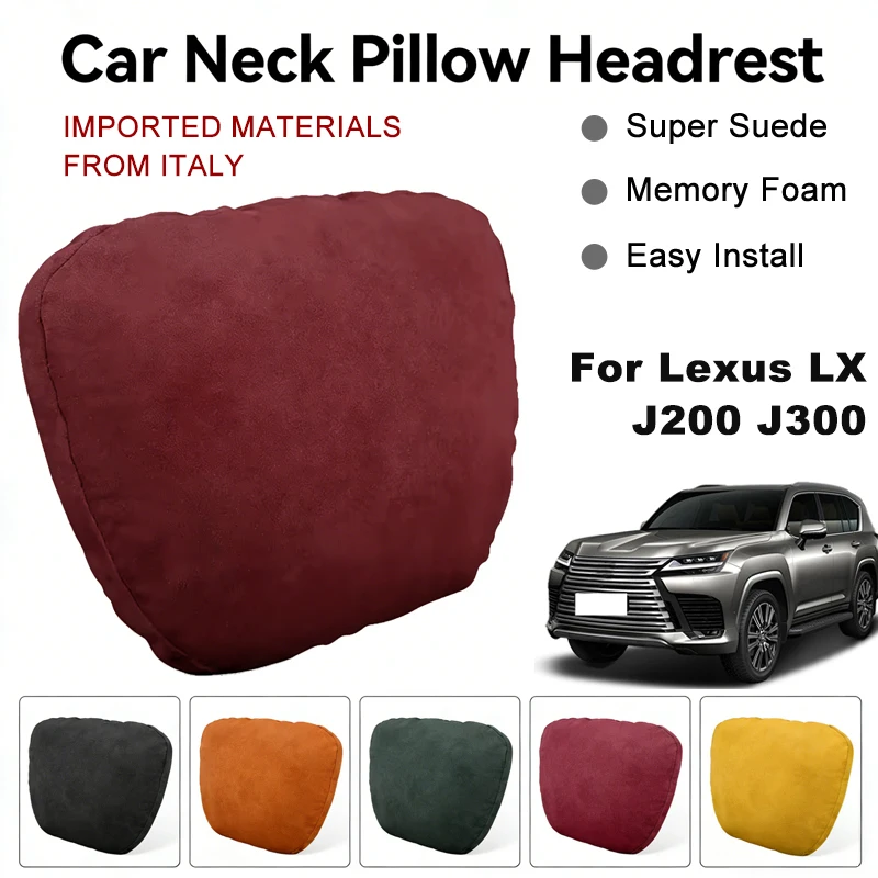 Italy Suede Car Neck Rest Pillow For Lexus LX J200 J300 Seat Head Neck Support Cushion Auto Interior Accessories
Italy Suede Car Neck Rest Pillow For Lexus LX J200 J300 Seat Head Neck Support Cushion Auto Interior Accessories
