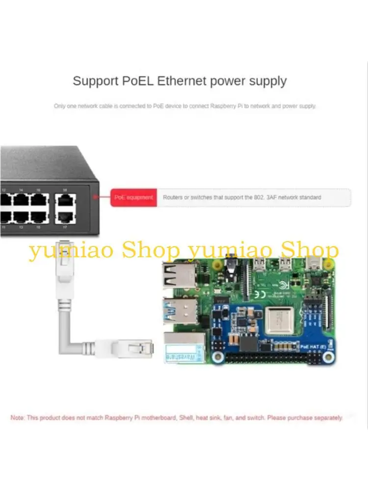 587B Reliable Power Modules Extender PoE HAT (E) for Raspberry 3B+/4B Board Optimize Power Efficiency and Connectivities
587B Reliable Power Modules Extender PoE HAT (E) for Raspberry 3B+/4B Board Optimize Power Efficiency and Connectivities