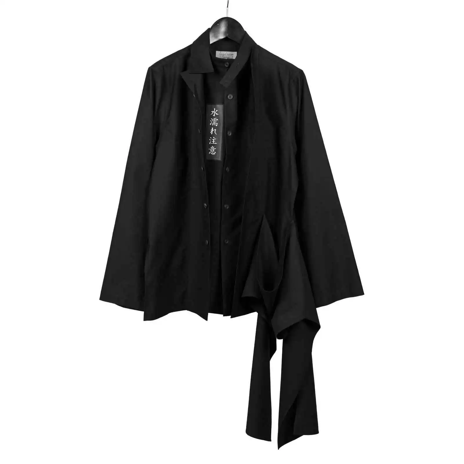 TOP-YAMAMOTO's original Japanese design, a dark and niche black loose long-sleeved odd shirt
TOP-YAMAMOTO's original Japanese design, a dark and niche black loose long-sleeved odd shirt