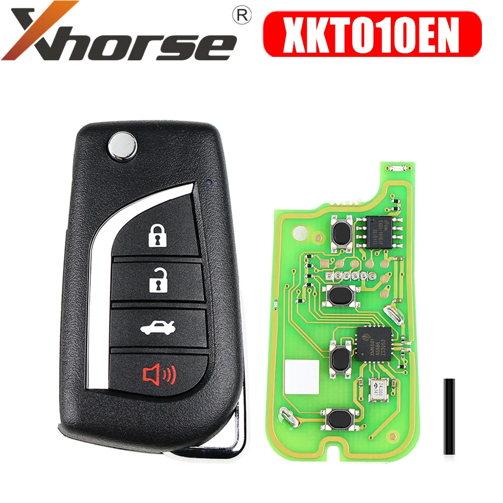 Xhorse XKTO10EN Wired Universal Remote Key for Toyota Flip 4 Buttons English Version
Xhorse XKTO10EN Wired Universal Remote Key for Toyota Flip 4 Buttons English Version
