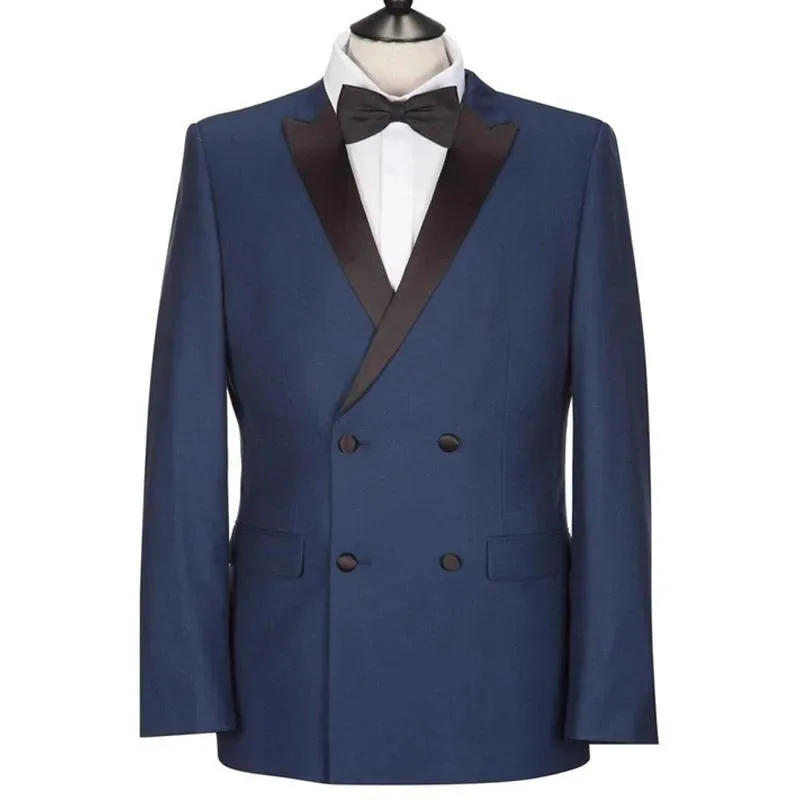 Blue Blazer Double Breasted Peak Lapel Regular Length Fashion Jacket One Piece Outfits Casual Coat Custom Made Clothing 2024
Blue Blazer Double Breasted Peak Lapel Regular Length Fashion Jacket One Piece Outfits Casual Coat Custom Made Clothing 2024