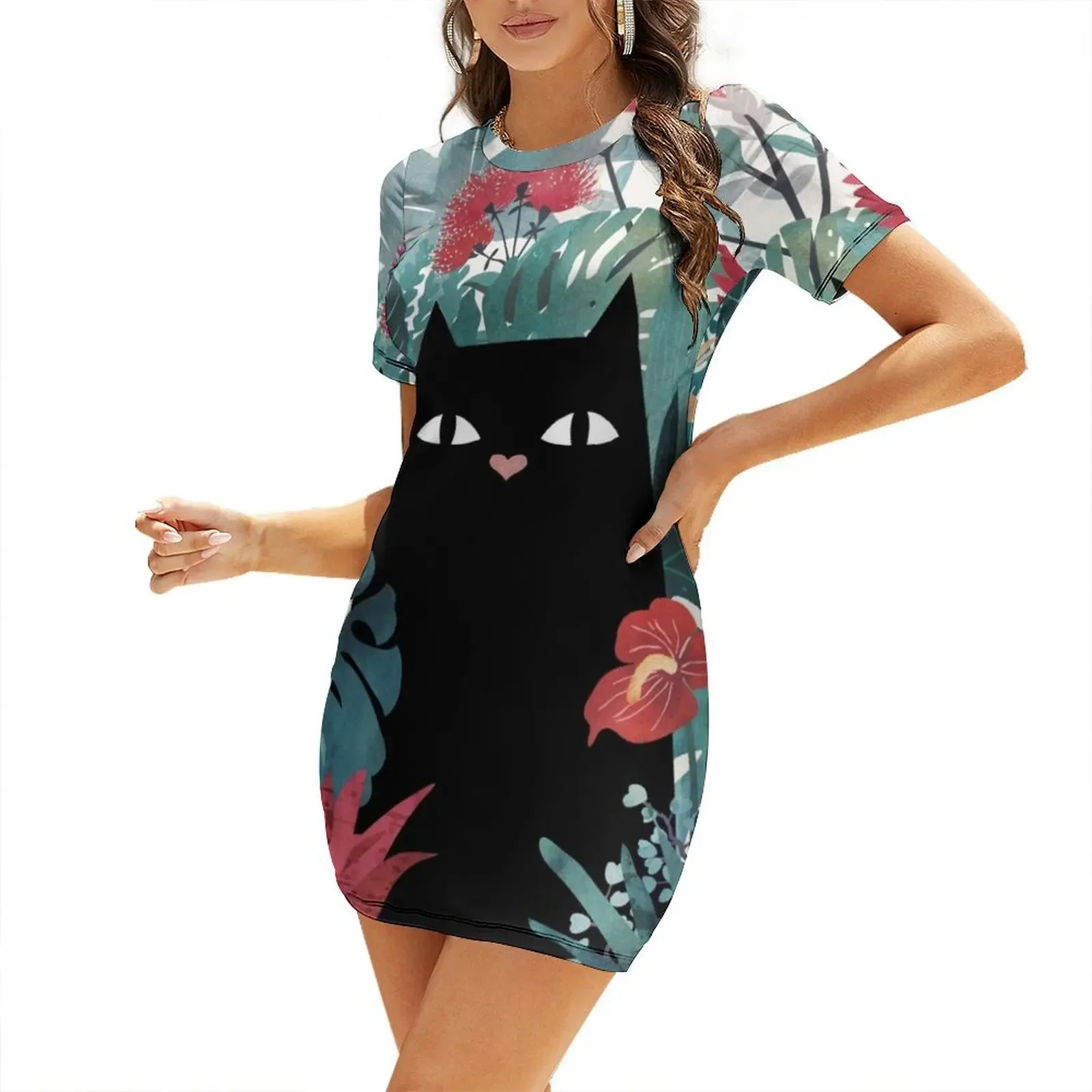 Popoki Short-Sleeved Dress chic and elegant evening dress Cocktail of dresses birthday dress for women Women's summer suit
Popoki Short-Sleeved Dress chic and elegant evening dress Cocktail of dresses birthday dress for women Women's summer suit
