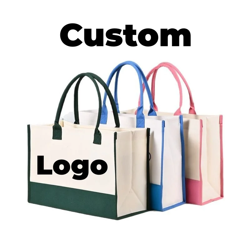 Customized Canvas Tote Bag With Logo Text large Capacity Travel Carrying Commuting Canvas Bags Wedding Bridesmaid Gift Bag
Customized Canvas Tote Bag With Logo Text large Capacity Travel Carrying Commuting Canvas Bags Wedding Bridesmaid Gift Bag