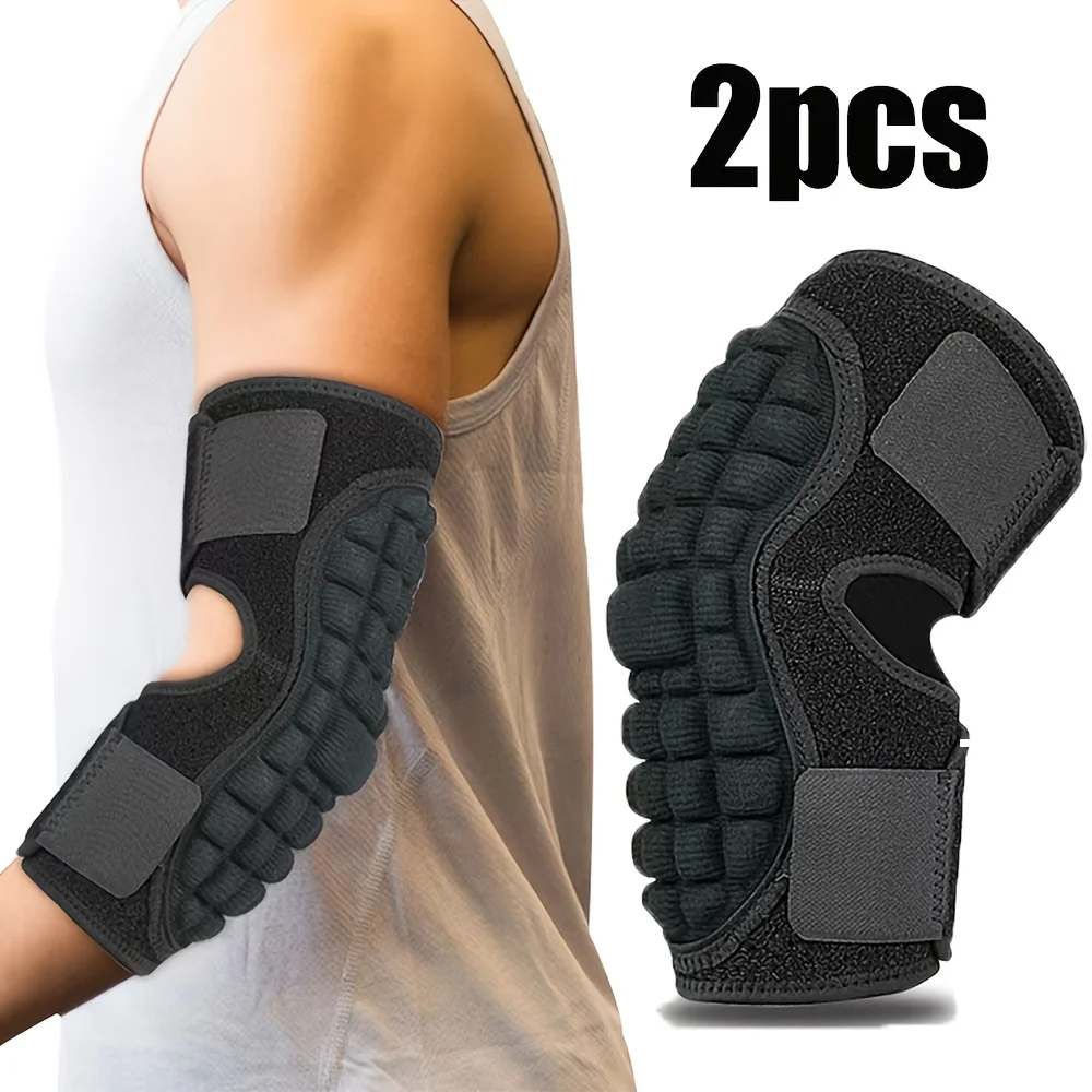 2pcs Elbow Pads Brace Non-Slip Sponge Design for Sports Pains Relief Adjustable Elbow Protector Wrap Fit Men Women
2pcs Elbow Pads Brace Non-Slip Sponge Design for Sports Pains Relief Adjustable Elbow Protector Wrap Fit Men Women