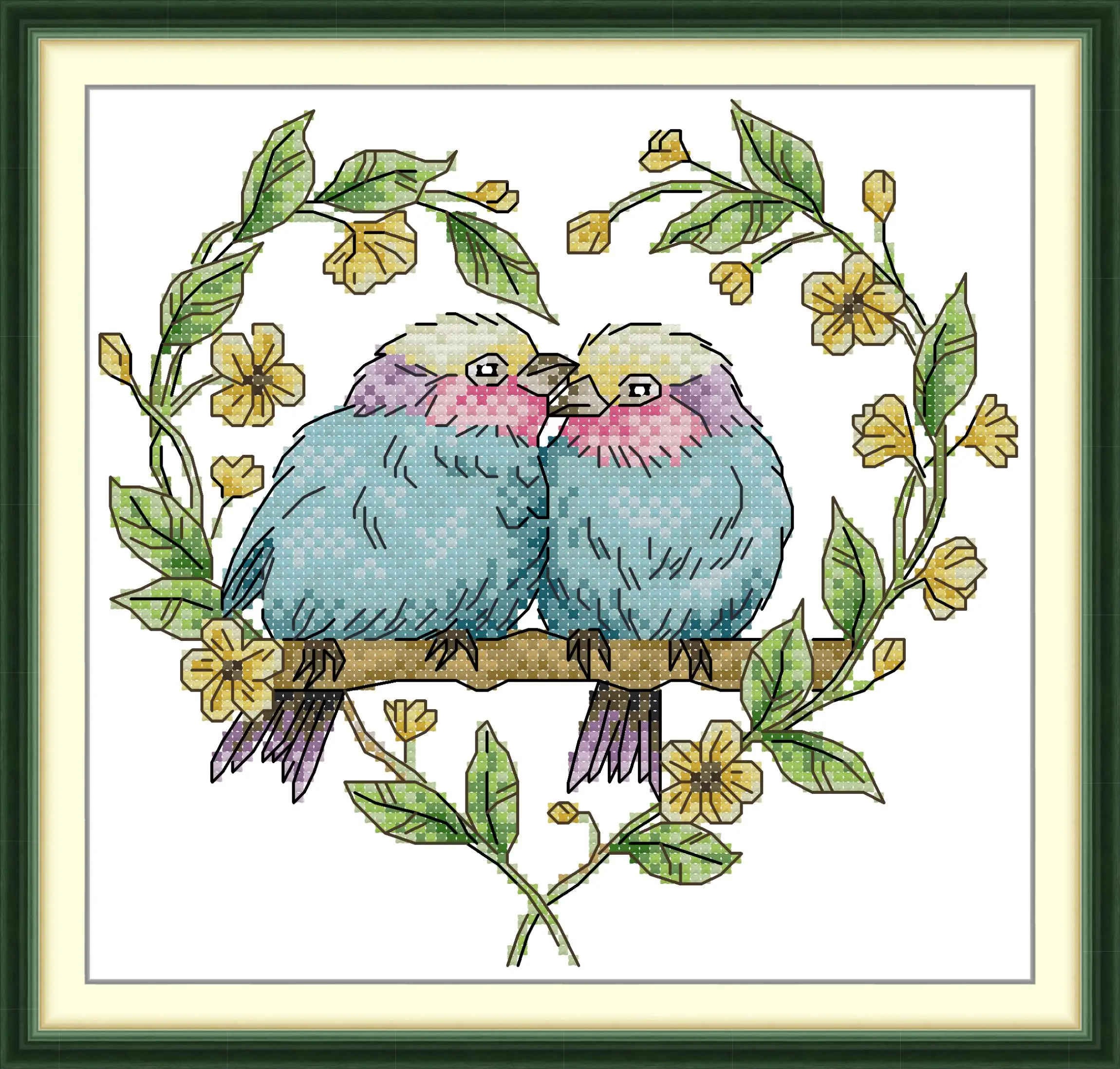 Maydear Full Cross Stitch Kit, 11CT/14CT/16CT/9CT Aida Fabric,DMC Threads Sewing Pattern Embroidery Set-Birds in Love
Maydear Full Cross Stitch Kit, 11CT/14CT/16CT/9CT Aida Fabric,DMC Threads Sewing Pattern Embroidery Set-Birds in Love