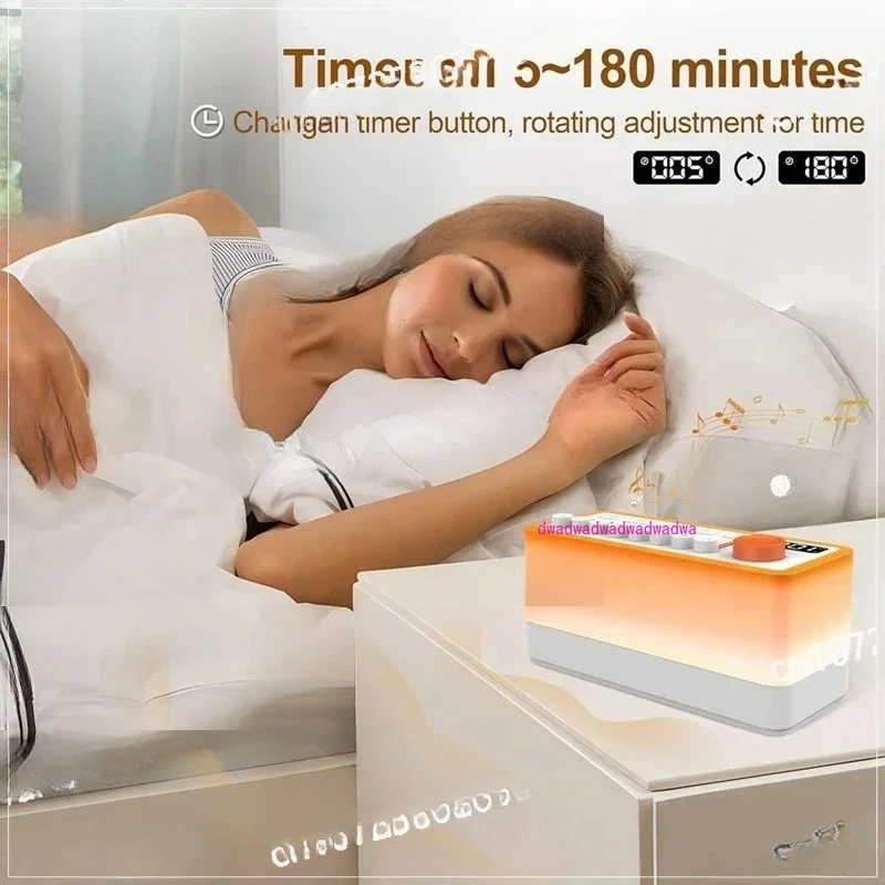 White Noise Sleep Sound Machine With 8 Nature Sounds, Portable Bluetooth Speaker, 12 Colors Night Lights NM334
White Noise Sleep Sound Machine With 8 Nature Sounds, Portable Bluetooth Speaker, 12 Colors Night Lights NM334