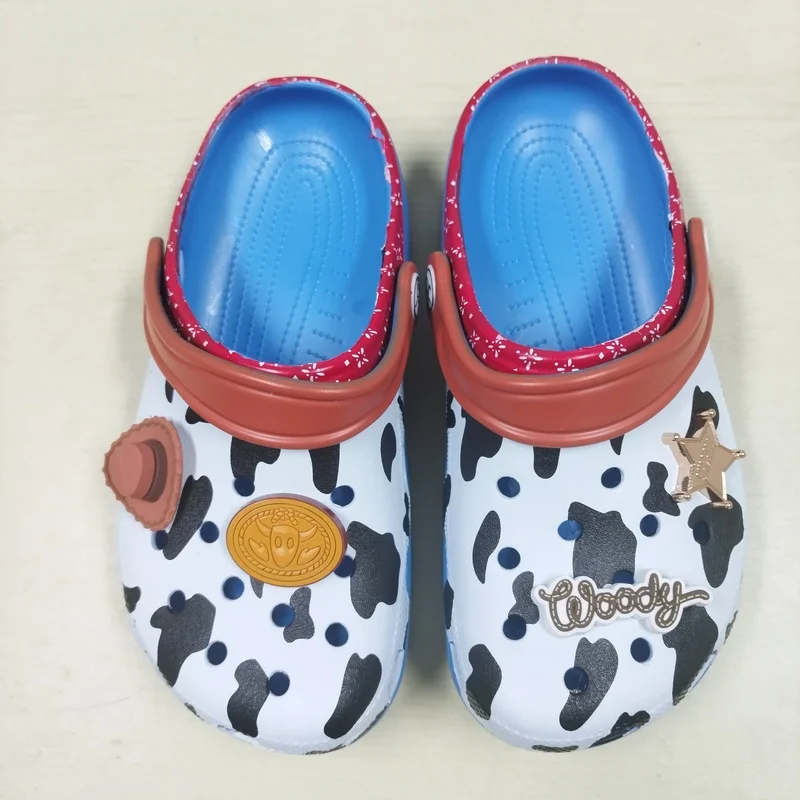 Hot Toy Story Woody Jessie Buzz Lightyear Hole Sandals Eva Anime Kawaii Home Beach Slippers Shoes Summer Slippers For Kids Gifts
Hot Toy Story Woody Jessie Buzz Lightyear Hole Sandals Eva Anime Kawaii Home Beach Slippers Shoes Summer Slippers For Kids Gifts