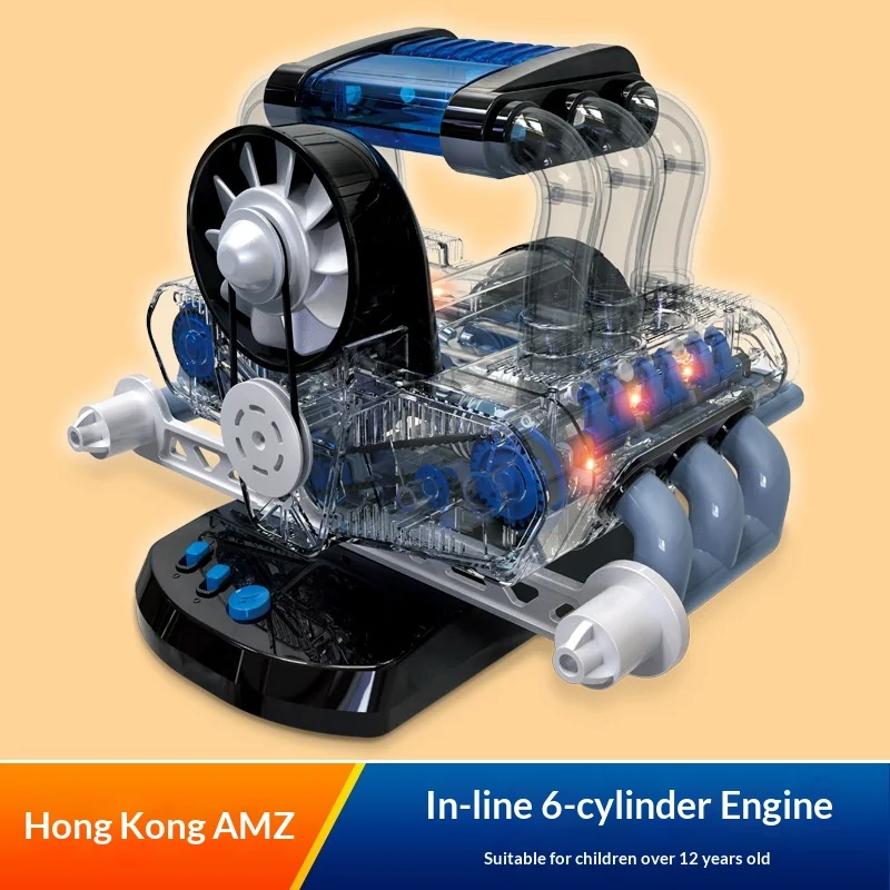 AMAZ Operable F6 Six Cylinder Steam Car Engine Model Buildable Assembly Educational STEM Toy For Boys Aged 12 And Up Science Kit
AMAZ Operable F6 Six Cylinder Steam Car Engine Model Buildable Assembly Educational STEM Toy For Boys Aged 12 And Up Science Kit