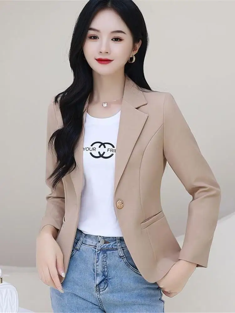 Beige Suit Jaet Women's Casual Faion Spring New Sle Long Sve Office Wear Cleanfit Ladies' Western Suit Top
Beige Suit Jaet Women's Casual Faion Spring New Sle Long Sve Office Wear Cleanfit Ladies' Western Suit Top