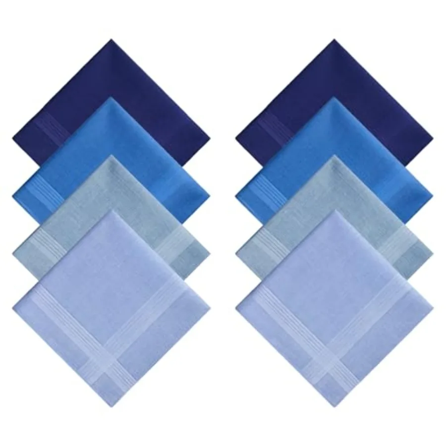 8 Pack Men's Handkerchiefs Cotton Handkerchiefs for Men 16 inch Large Mens Pocket Square Hankies Gents Hankerchieves for Men Wo
8 Pack Men's Handkerchiefs Cotton Handkerchiefs for Men 16 inch Large Mens Pocket Square Hankies Gents Hankerchieves for Men Wo
