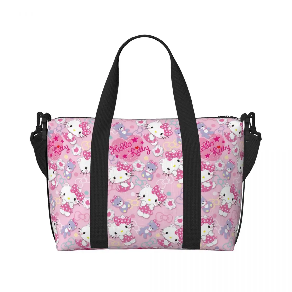 Custom Hello Kitty Pink Tote Bag Women Large Capacity Kawaii Cartoon Beach Gym Shoulder Travel Bag
Custom Hello Kitty Pink Tote Bag Women Large Capacity Kawaii Cartoon Beach Gym Shoulder Travel Bag