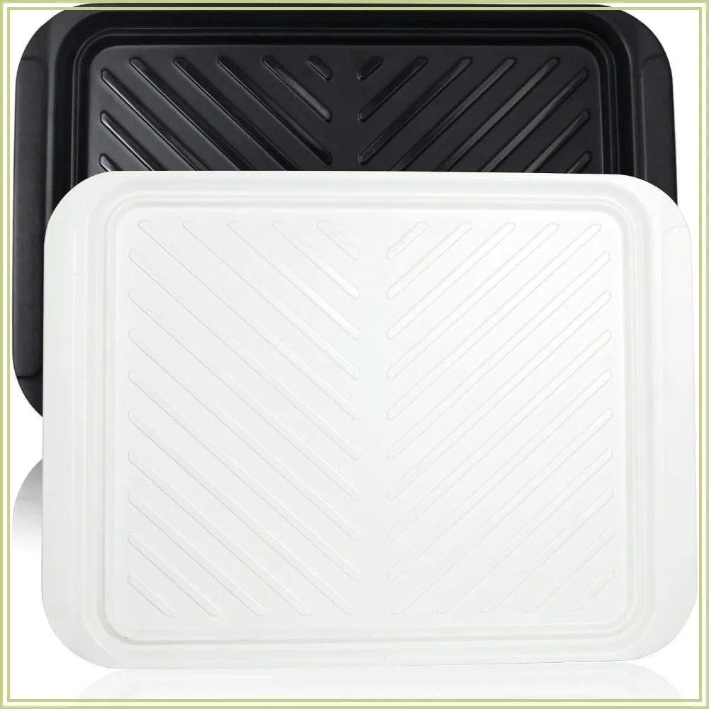 ECOIOU Extra Large Grilling Prep and Serve Trays, 17.3x13 inch BBQ Tray for Raw and Cooked Food, Set of 2
ECOIOU Extra Large Grilling Prep and Serve Trays, 17.3x13 inch BBQ Tray for Raw and Cooked Food, Set of 2