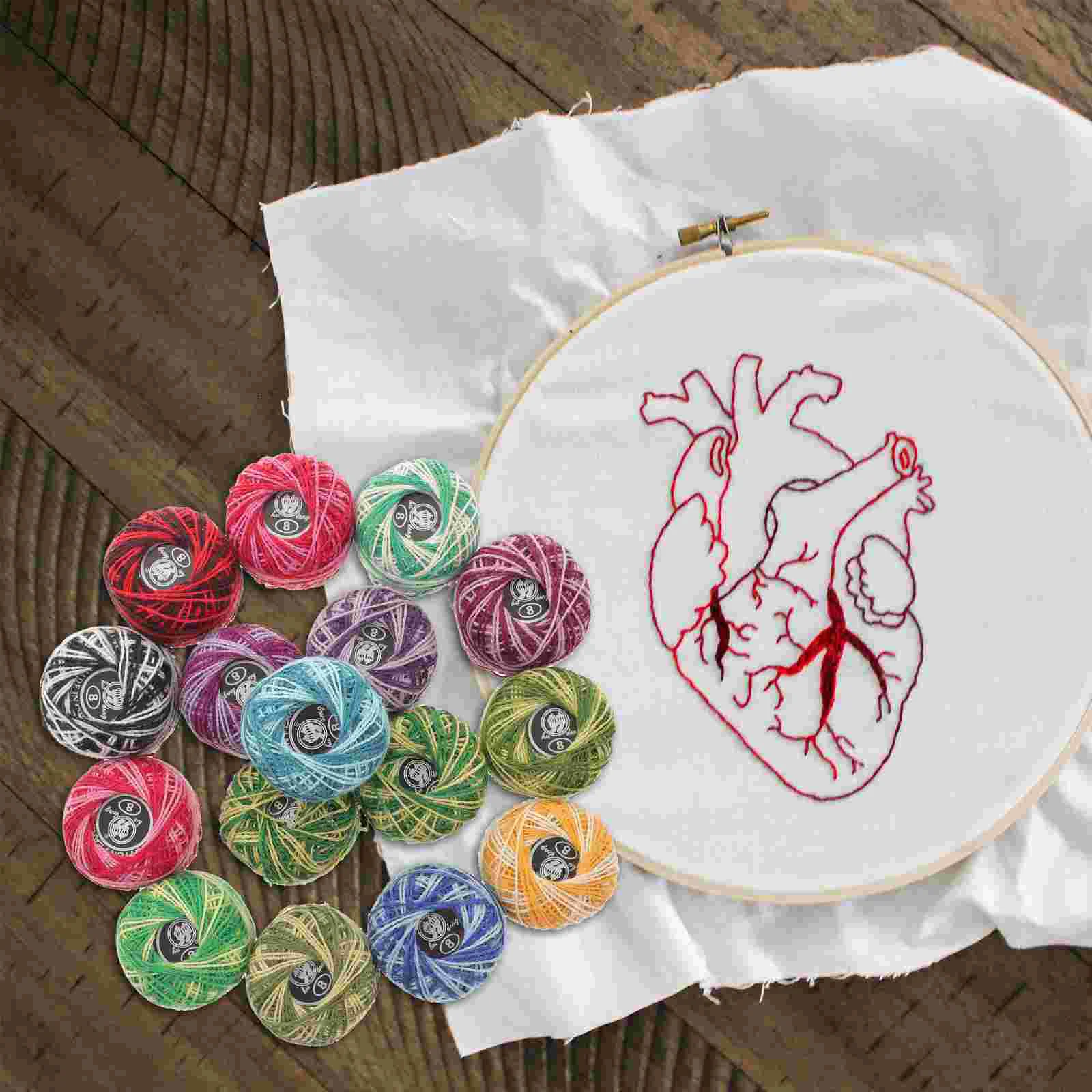 16 Roll Pink Yarn Embroidery Kit Cross Stitch Thread Hand Craft Tool Cotton Line
16 Roll Pink Yarn Embroidery Kit Cross Stitch Thread Hand Craft Tool Cotton Line