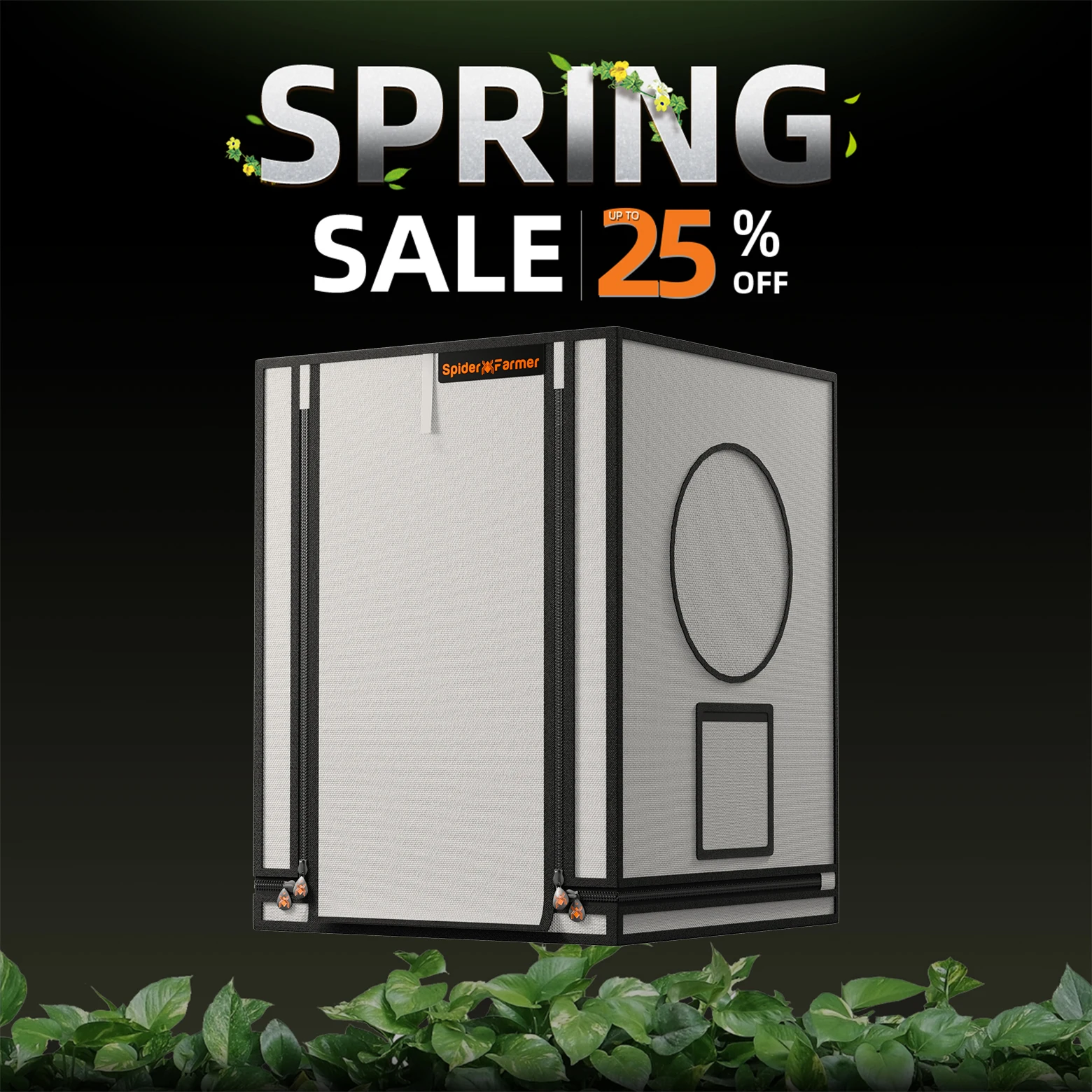 Spider Farmer 60cm x 60cm x 80cm Indoor Mini Grow Tent 2000D Oxford Cloth Hydroponics Plant Cloning Growing See
Spider Farmer 60cm x 60cm x 80cm Indoor Mini Grow Tent 2000D Oxford Cloth Hydroponics Plant Cloning Growing See