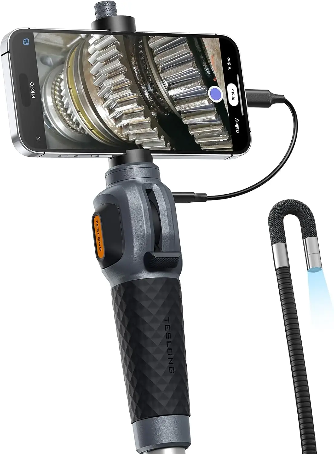Two-Way Articulating Borescope with Light, USB-C Endoscope Camera, 5FT Semi-Rigid Probe for Home Repair & Automotive
Two-Way Articulating Borescope with Light, USB-C Endoscope Camera, 5FT Semi-Rigid Probe for Home Repair & Automotive