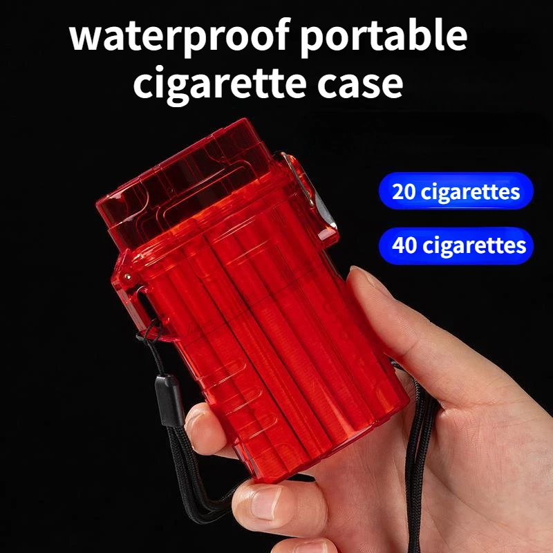 Plastic Waterproof Cigarette Case Thick and Thin Cigarette Case Lanyard Portable Storage Box Cigarette Accessories
Plastic Waterproof Cigarette Case Thick and Thin Cigarette Case Lanyard Portable Storage Box Cigarette Accessories
