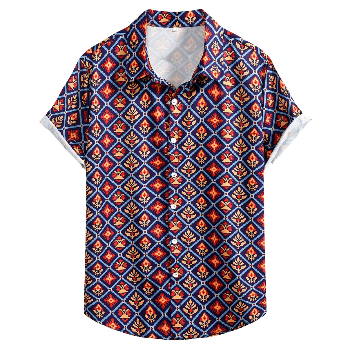 Mens Casual Hawaiian Shirt Short Sleeve Button Down Beach Shirts Stylish Ethnic Print Tropical Summer Shirts Chemise Homme XXL
Mens Casual Hawaiian Shirt Short Sleeve Button Down Beach Shirts Stylish Ethnic Print Tropical Summer Shirts Chemise Homme XXL