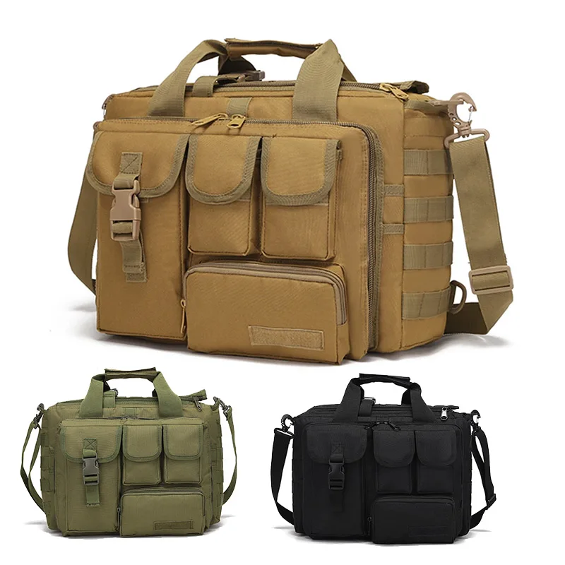 Men's Tactical Hunting Briefcase 14.1-15.6 Inch Laptop Messenger Multifunctional Computer Bag with Padded Compartment
Men's Tactical Hunting Briefcase 14.1-15.6 Inch Laptop Messenger Multifunctional Computer Bag with Padded Compartment