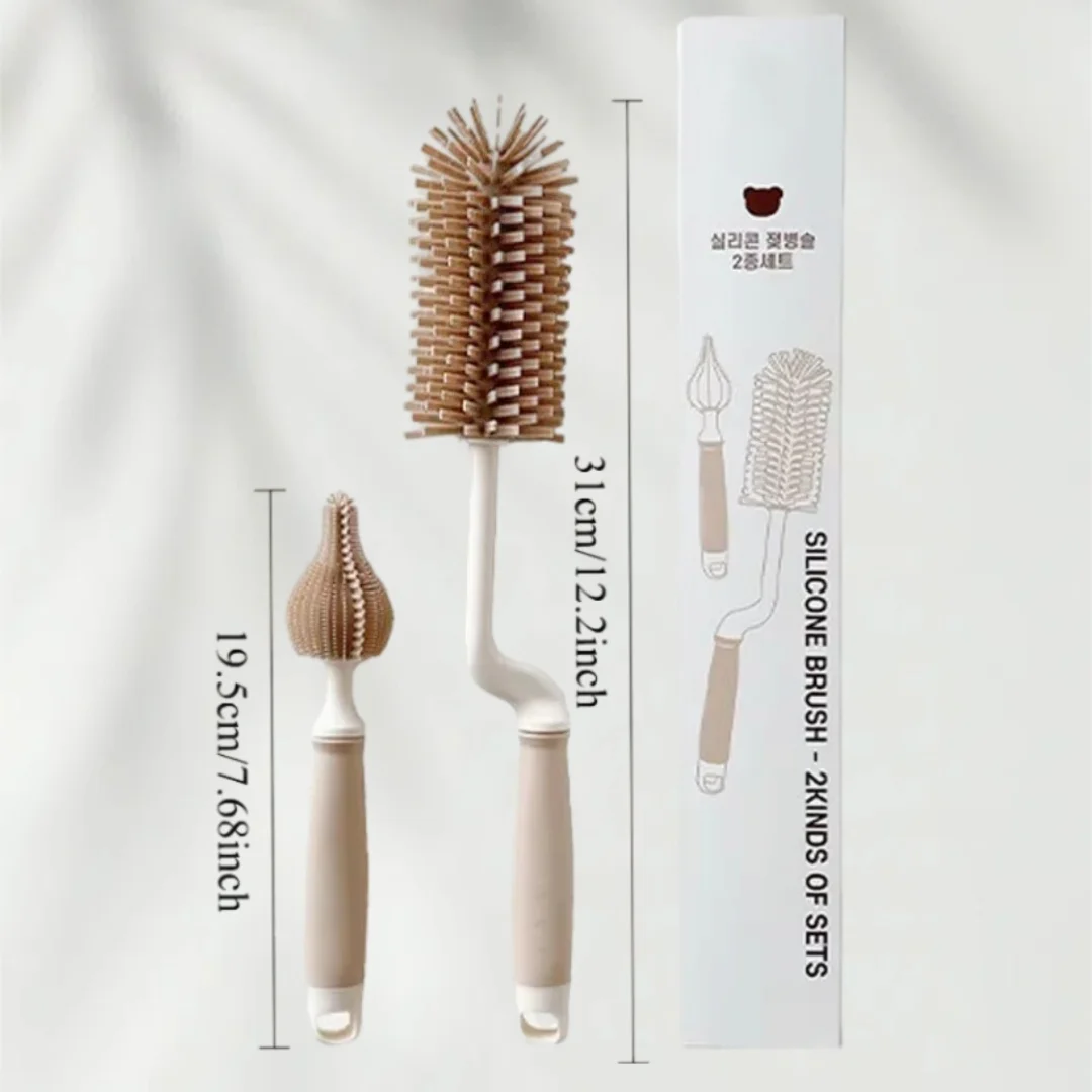 Baby Newborn Bottle Nipple Long-Handled Cleaning Brush Set Silicone Special Soft Brushes for Feeding Bottle Parts
Baby Newborn Bottle Nipple Long-Handled Cleaning Brush Set Silicone Special Soft Brushes for Feeding Bottle Parts