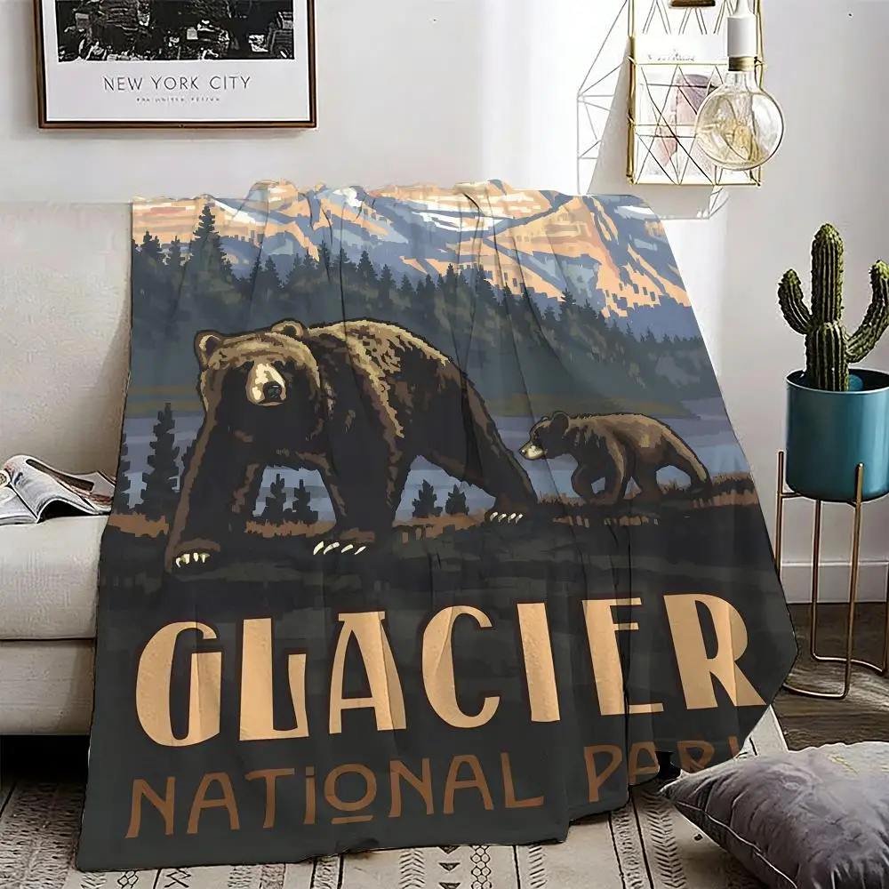Glacier National Park Throw Lightweight 240g Flannel Blanket Soft Skin-friendly for Summer Cooling
Glacier National Park Throw Lightweight 240g Flannel Blanket Soft Skin-friendly for Summer Cooling
