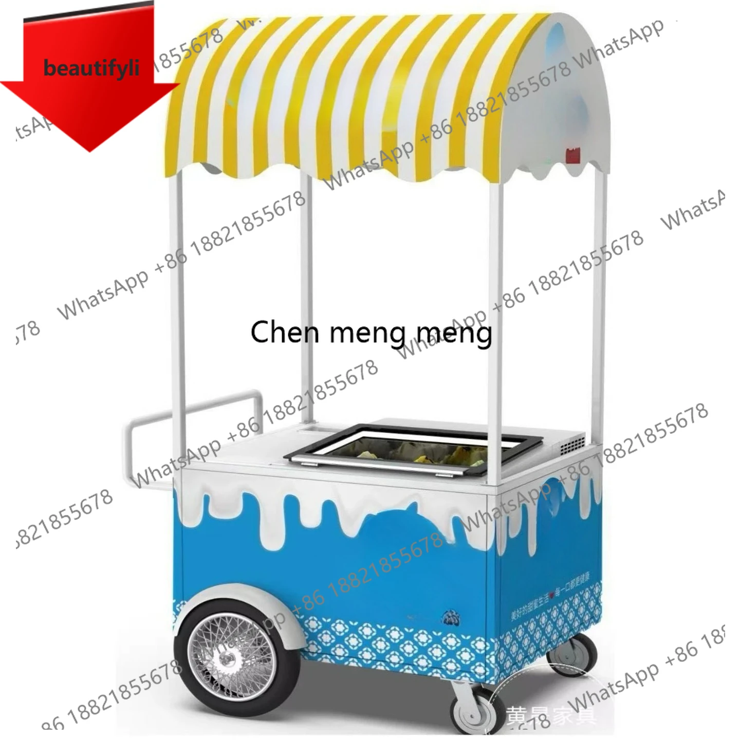 Wrought iron ice cream stall truck ice cold drink trolley float multi-functional dessert cart commercial a48
Wrought iron ice cream stall truck ice cold drink trolley float multi-functional dessert cart commercial a48