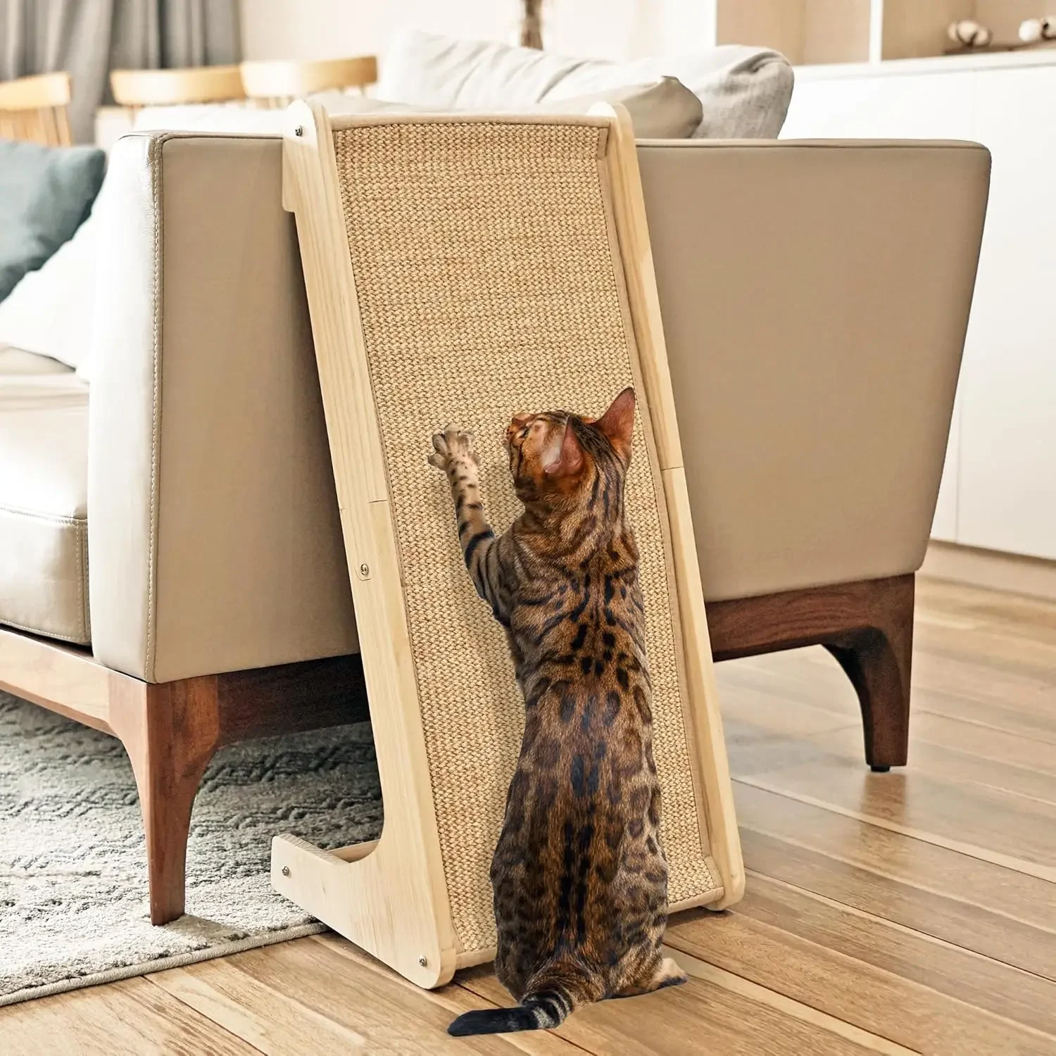L-Shape Cat Scratch Ramp, Sisal Scratcher for Indoor Cats, Wall & Furniture Protector
L-Shape Cat Scratch Ramp, Sisal Scratcher for Indoor Cats, Wall & Furniture Protector