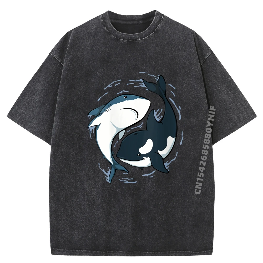 Shark Whale Predators Yin And Yang Ocean Fishes Japanese Designer Clothes Men Funny Washed Camisas De Hombre Mens Tops Tees
Shark Whale Predators Yin And Yang Ocean Fishes Japanese Designer Clothes Men Funny Washed Camisas De Hombre Mens Tops Tees