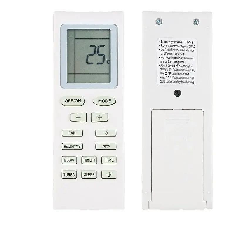 YBOF For Gree Remote Control Replacement, For Gree Air Conditioner YB1FA YB1F2 YBOF1 YBOF2 YBOFB Y502K
YBOF For Gree Remote Control Replacement, For Gree Air Conditioner YB1FA YB1F2 YBOF1 YBOF2 YBOFB Y502K
