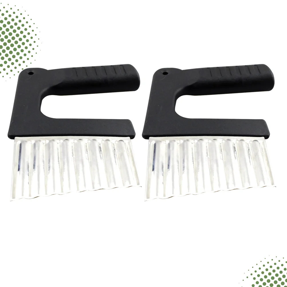 2PCS Stainless Steel Wave Crinkle Cutting Tool French Fry Potato Slicer for Home Kitchen Cooking
2PCS Stainless Steel Wave Crinkle Cutting Tool French Fry Potato Slicer for Home Kitchen Cooking