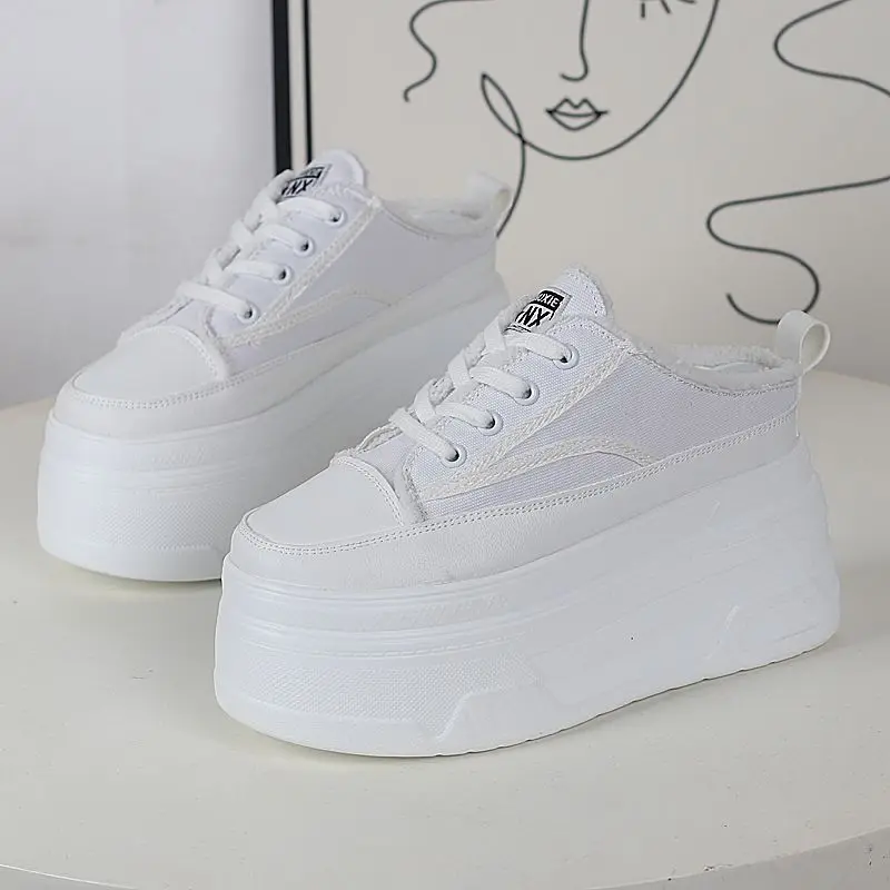 New 12cm Canvas Genuine Leather Women Spring and Summer Shoes Wedge Sneakers Platform Slippers Shoes Slip on Sandals Slideds
New 12cm Canvas Genuine Leather Women Spring and Summer Shoes Wedge Sneakers Platform Slippers Shoes Slip on Sandals Slideds