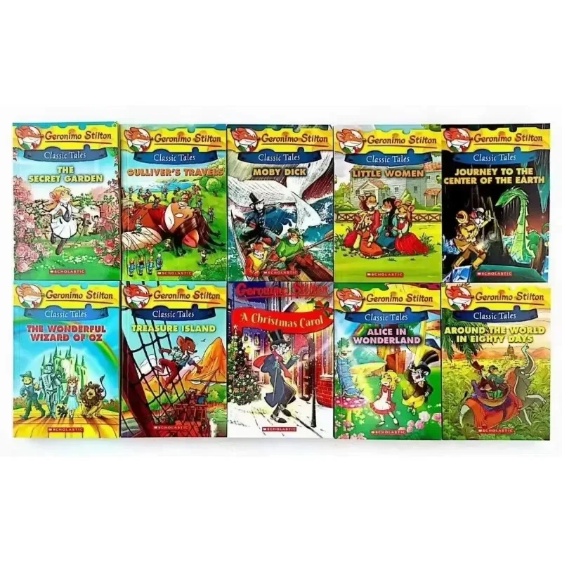 Books of10PCS/SET Geronimo Stilton New Arrival Around The World Children Picture Reading Book Classic Tales English Comic Story
Books of10PCS/SET Geronimo Stilton New Arrival Around The World Children Picture Reading Book Classic Tales English Comic Story