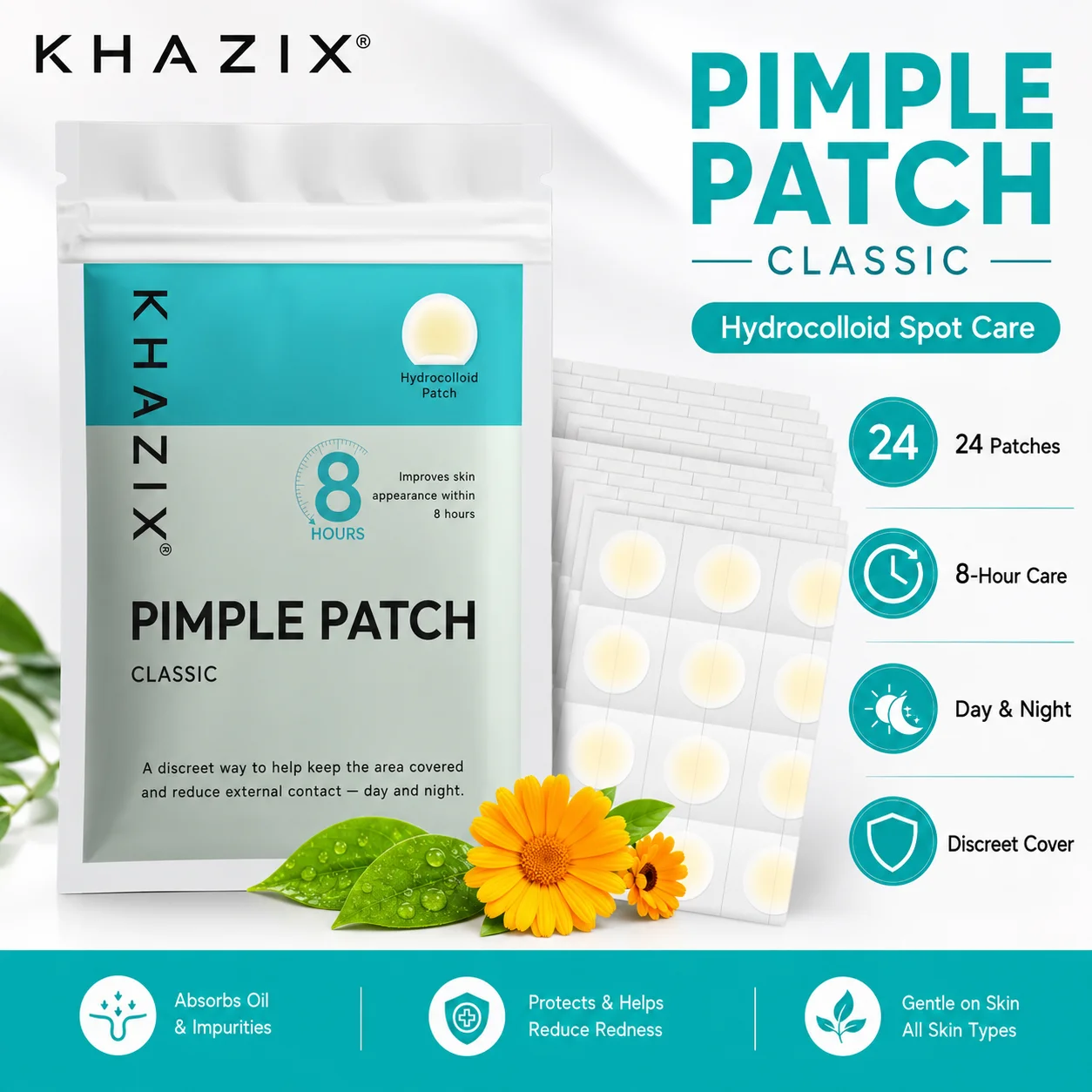 144pcs Hydrocolloid Acne Pimple Patch, Hydrocolloid Spot Stickers, Covering Zits and Defect
144pcs Hydrocolloid Acne Pimple Patch, Hydrocolloid Spot Stickers, Covering Zits and Defect