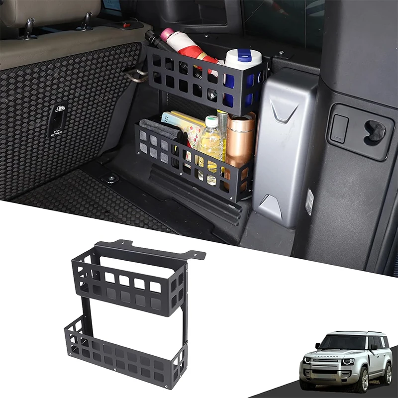 Aluminum Alloy Car Trunk Right Storage Basket Storage Organiser For Land Rover Defender 110 2020-2022 Car Accessories
Aluminum Alloy Car Trunk Right Storage Basket Storage Organiser For Land Rover Defender 110 2020-2022 Car Accessories