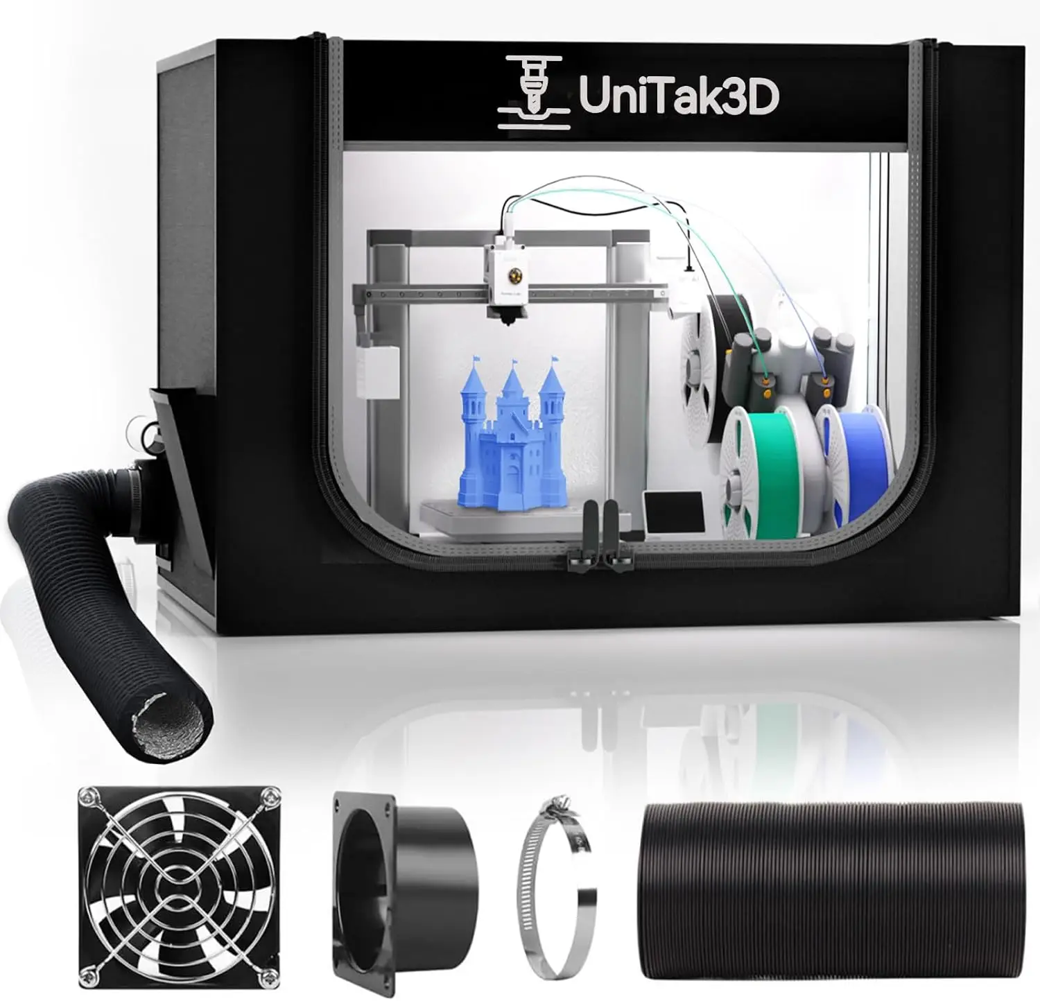 Large 3D Printer Enclosure with Ventilation, Fireproof & Dustproof, Noise Reduction, LED Lighting, 32.5x23x23 inches
Large 3D Printer Enclosure with Ventilation, Fireproof & Dustproof, Noise Reduction, LED Lighting, 32.5x23x23 inches