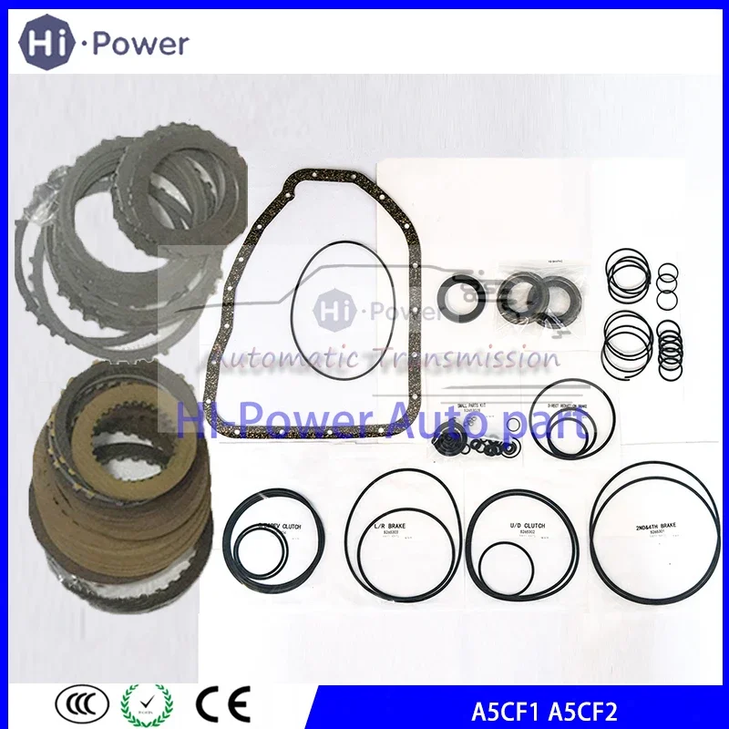 A5CF1 A5CF2 5F23 Transmission Master Rebuild kit Friction Steel Plates For HYUNDAI KIA Gearbox Clutch Disc Overhaul Kit
A5CF1 A5CF2 5F23 Transmission Master Rebuild kit Friction Steel Plates For HYUNDAI KIA Gearbox Clutch Disc Overhaul Kit